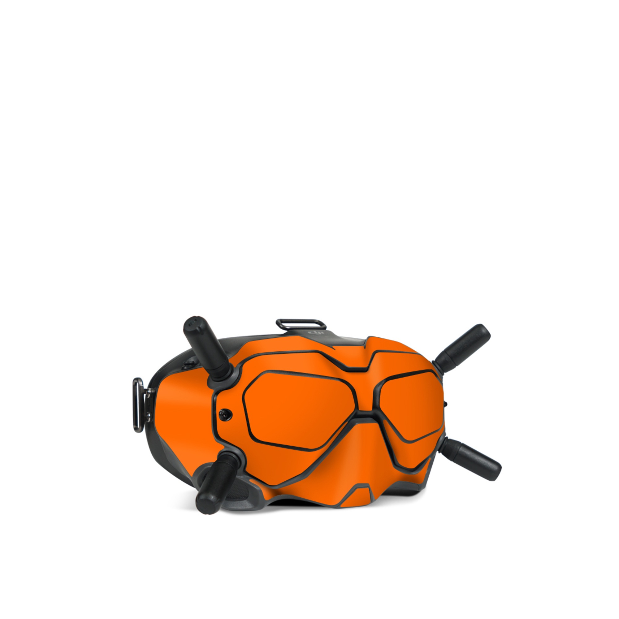 DJI FPV Goggles V2 Skin design of Brown, Amber, Orange, Peach, Pattern, Magenta, Tints and shades, Font, Carmine, Event, with orange colors