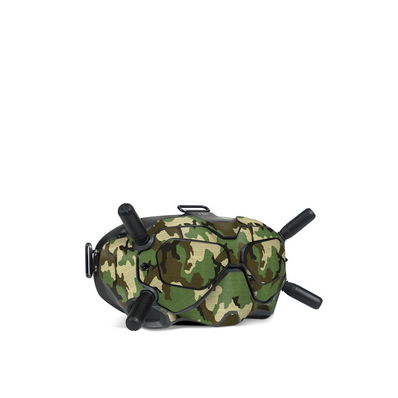 DJI FPV Goggles V2 Skin design of Military camouflage, Camouflage, Clothing, Pattern, Green, Uniform, Military uniform, Design, Sportswear, Plane with black, gray, green colors