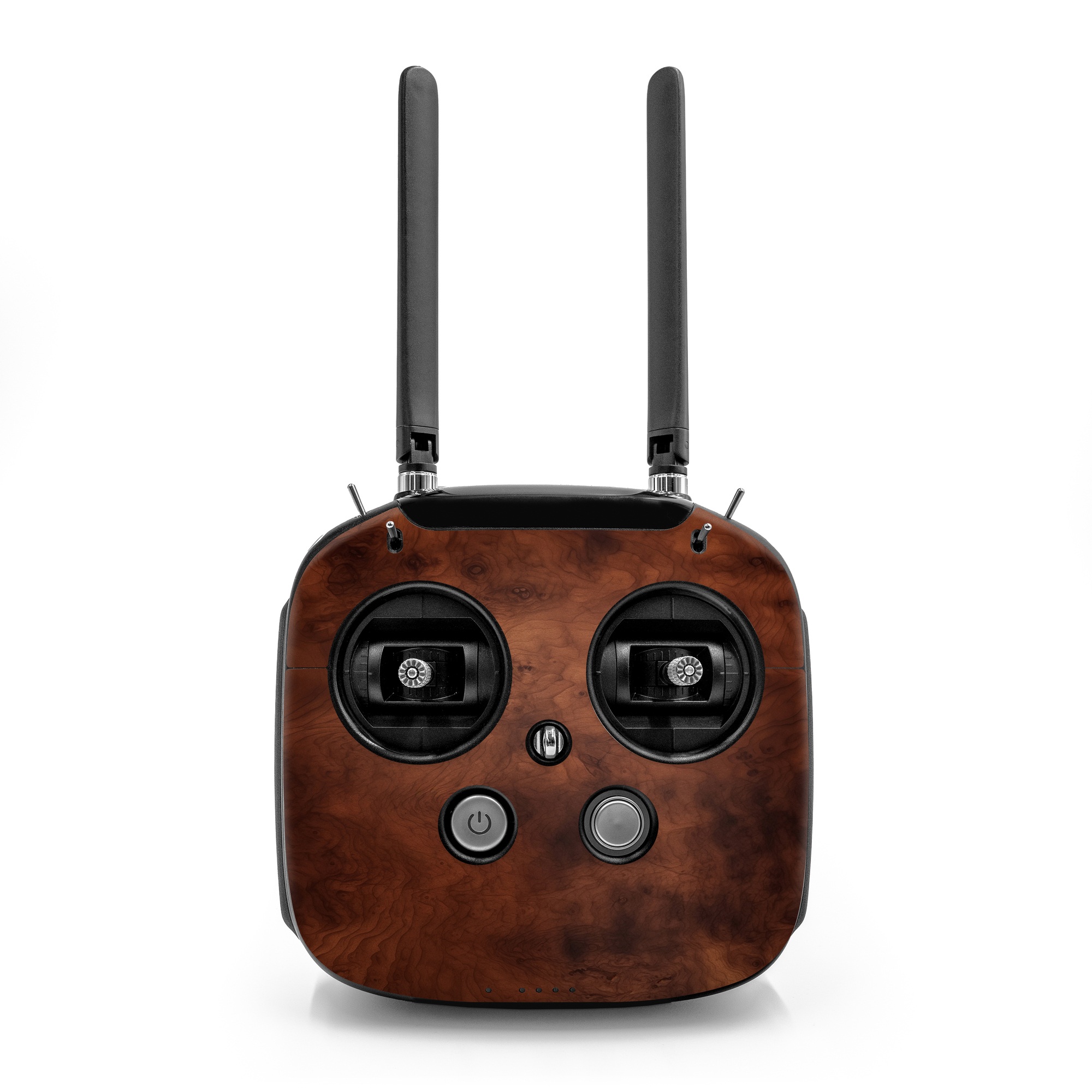 DJI FPV Remote Controller Mode 2 Skin design of Brown, Wood, Rectangle, Beige, Tints and shades, Flooring, Art, Hardwood, Pattern, Peach, with brown, black colors