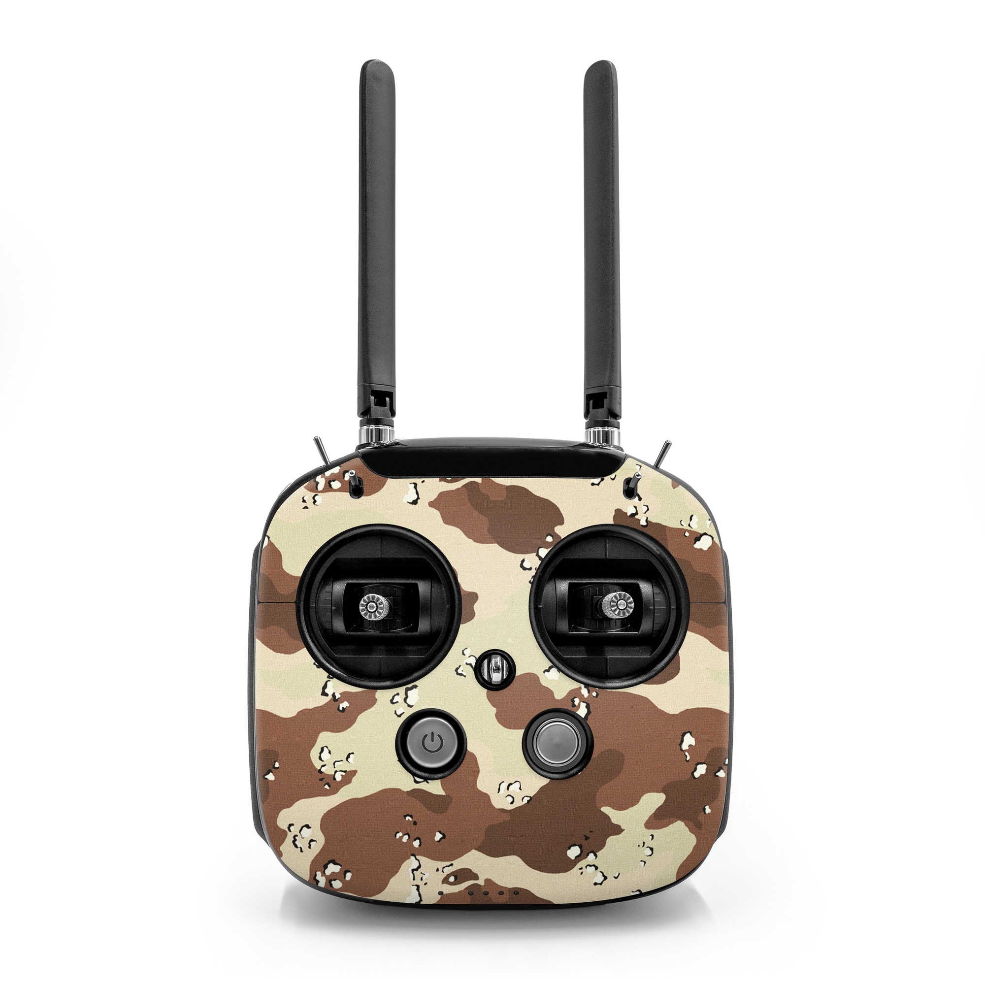 DJI FPV Remote Controller Mode 2 Skin design of Military camouflage, Brown, Pattern, Design, Camouflage, Textile, Beige, Illustration, Uniform, Metal, with gray, red, black, green colors