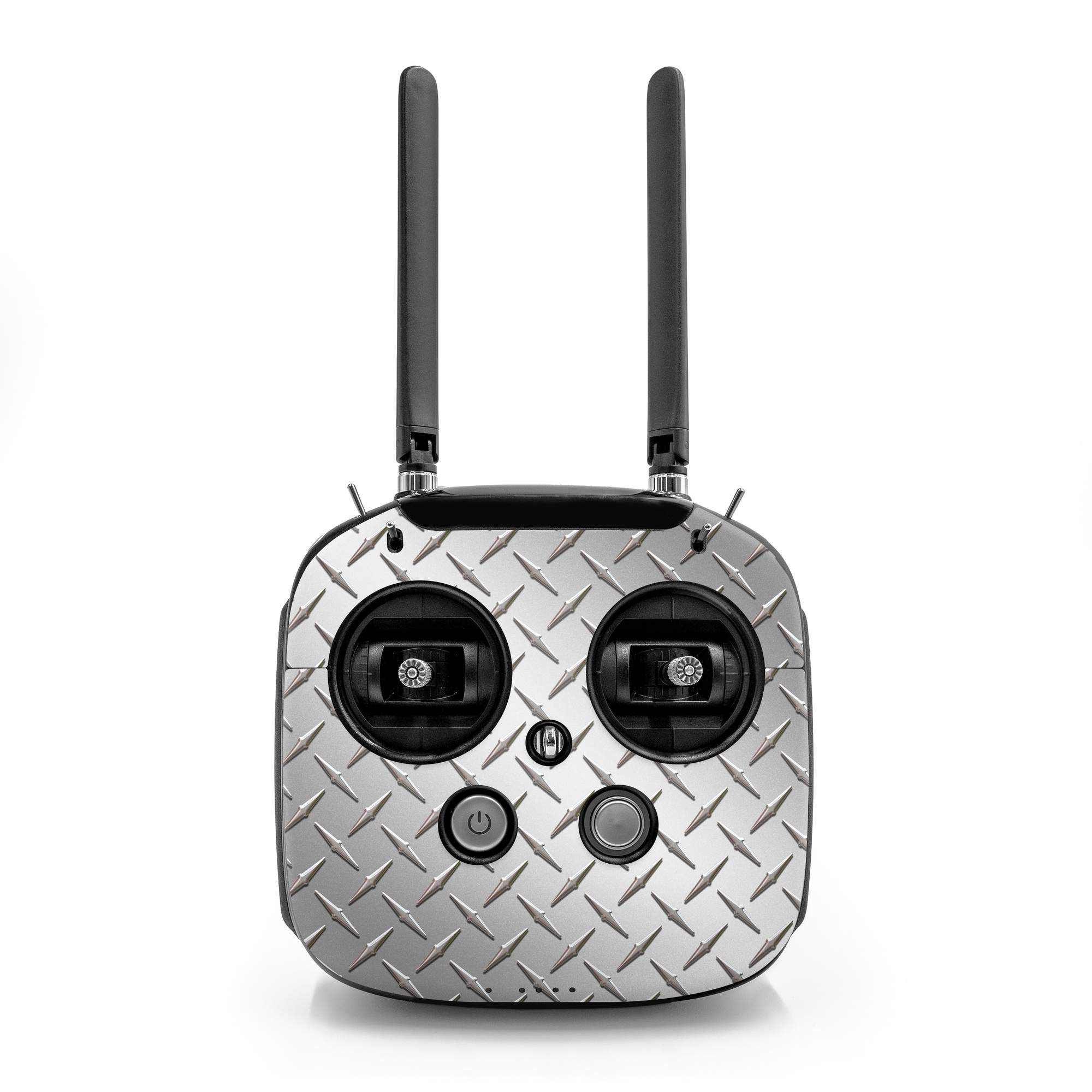 DJI FPV Remote Controller Mode 2 Skin design of Pattern, Metal, Line, Design, Steel, Parallel, Tile, Beige, Flooring, with gray colors