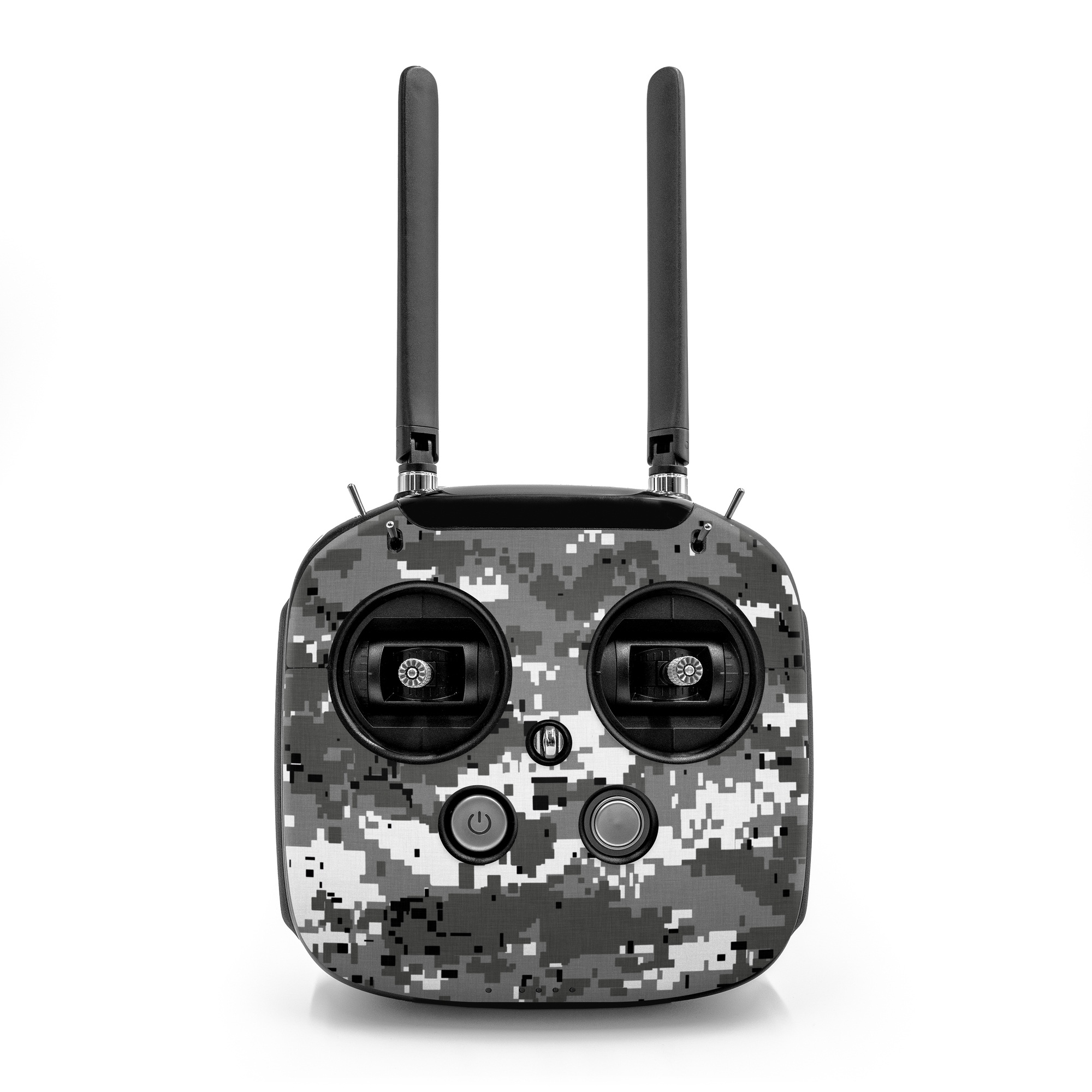 DJI FPV Remote Controller Mode 2 Skin design of Military camouflage, Pattern, Camouflage, Design, Uniform, Metal, Black-and-white, with black, gray colors