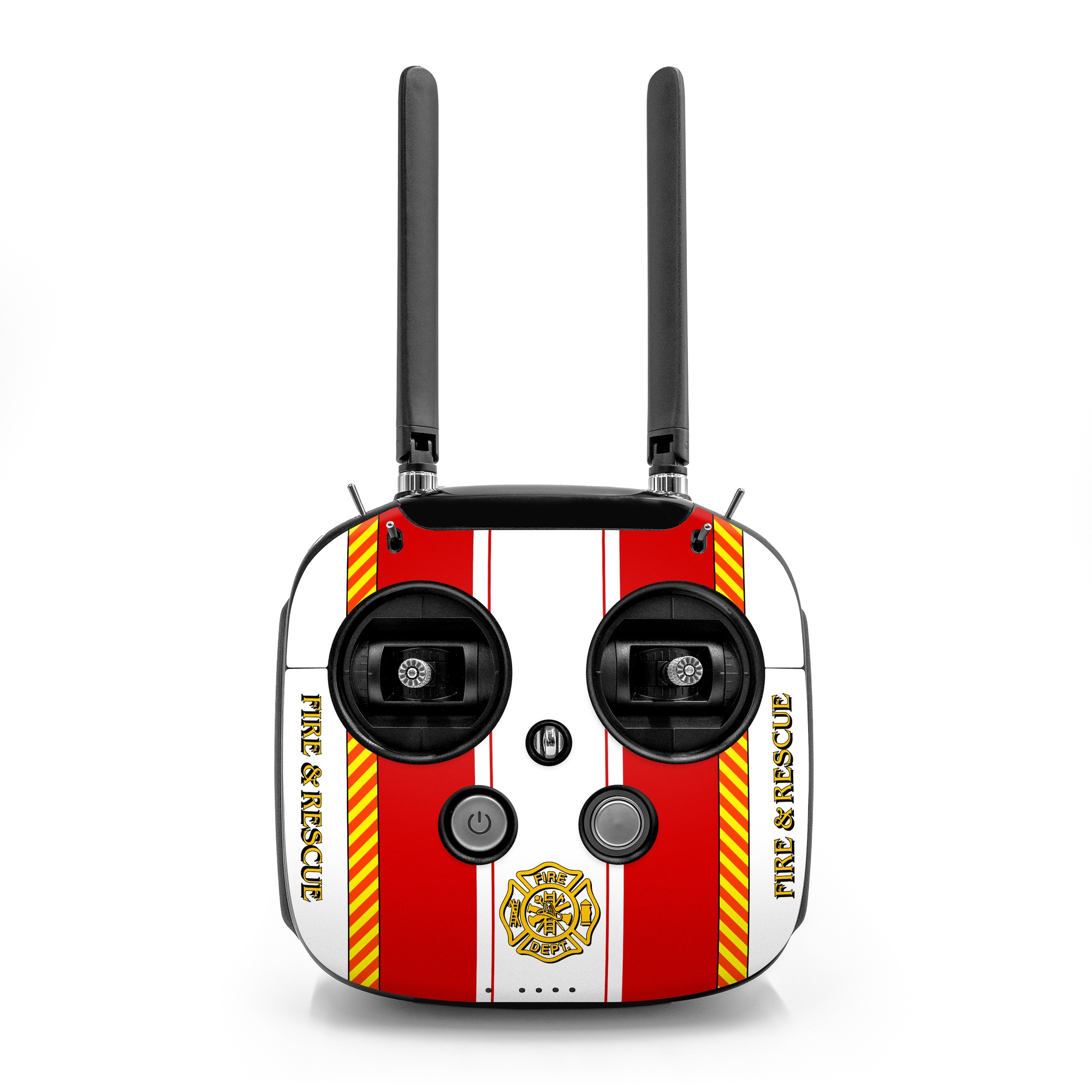 DJI FPV Remote Controller Mode 2 Skin design of Military rank, Flag, with white, red, yellow colors