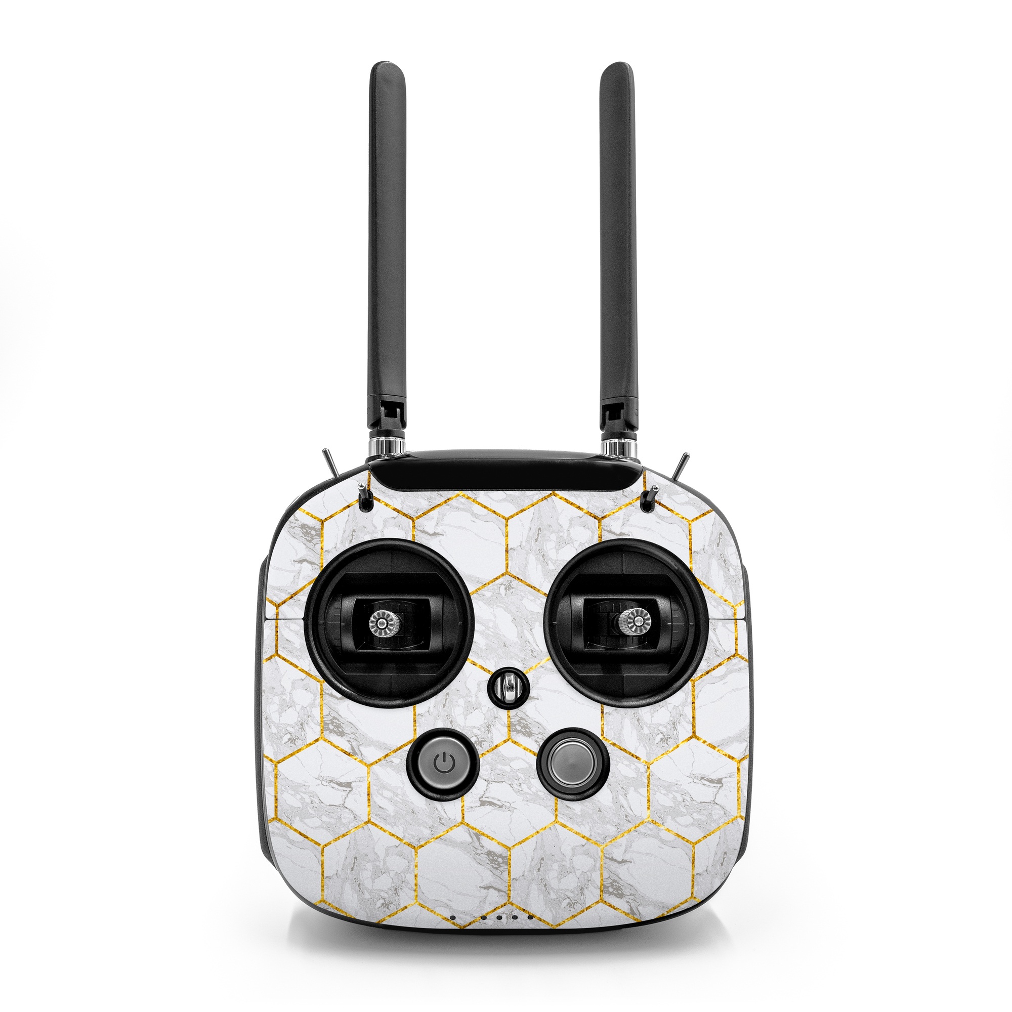DJI FPV Remote Controller Mode 2 Skin design of Pattern, Tile flooring, Line, Tile, Design, Flooring, Floor, with white, black, brown colors