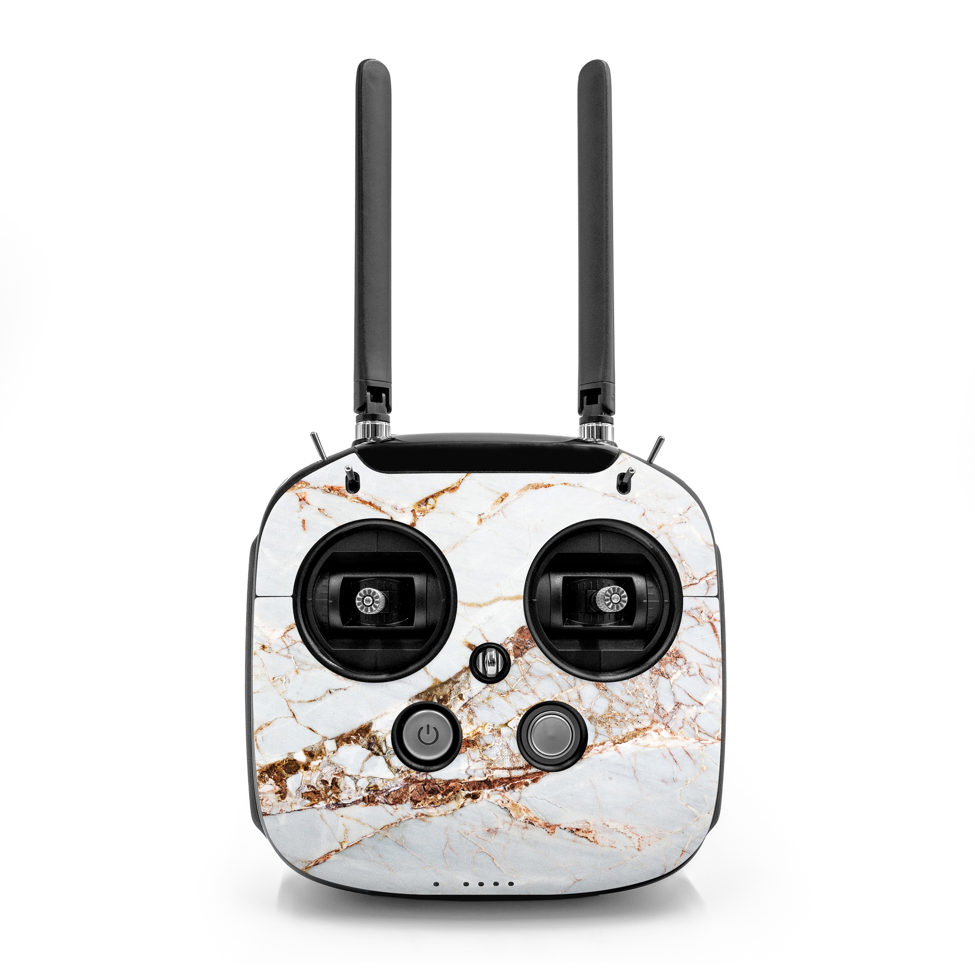 DJI FPV Remote Controller Mode 2 Skin design of White, Branch, Twig, Beige, Marble, Plant, Tile, with white, gray, yellow colors