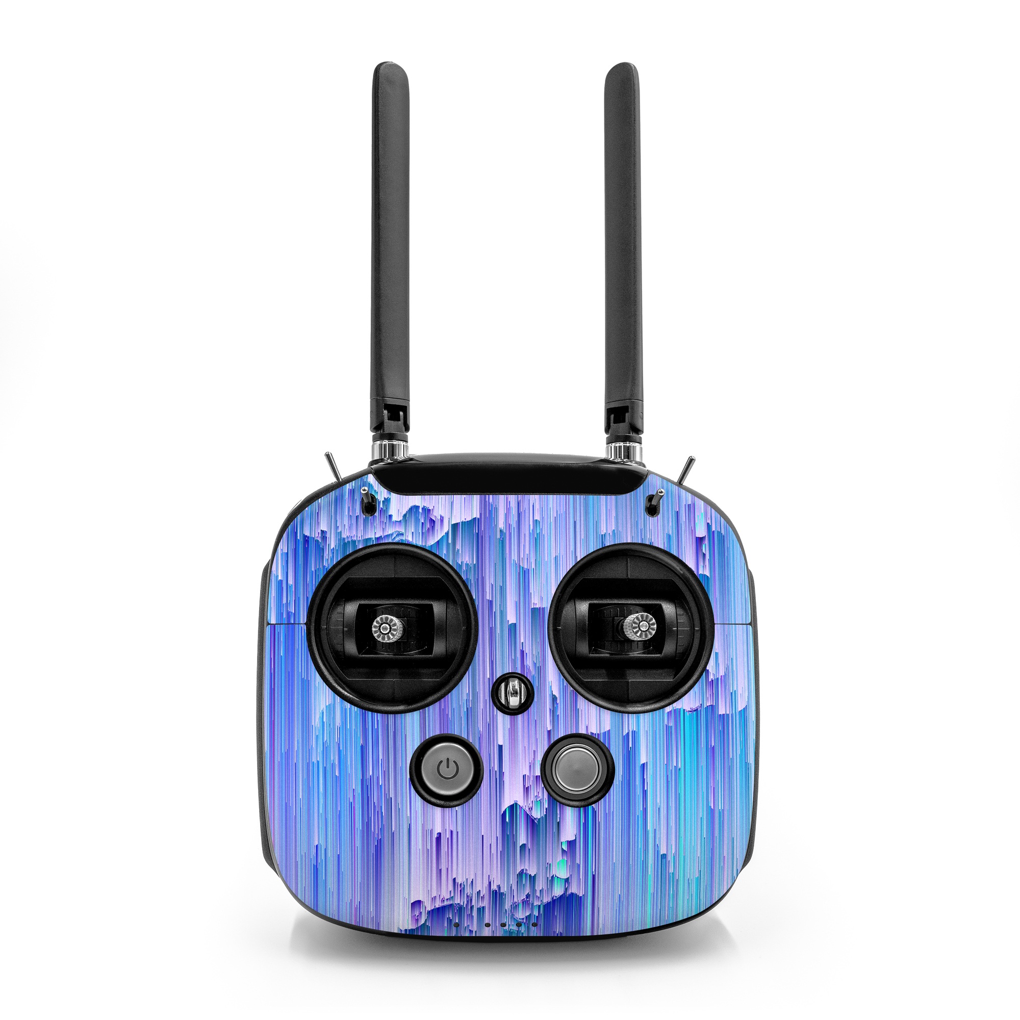 DJI FPV Remote Controller Mode 2 Skin design of Blue, Purple, Lavender, Ice, with blue, purple colors