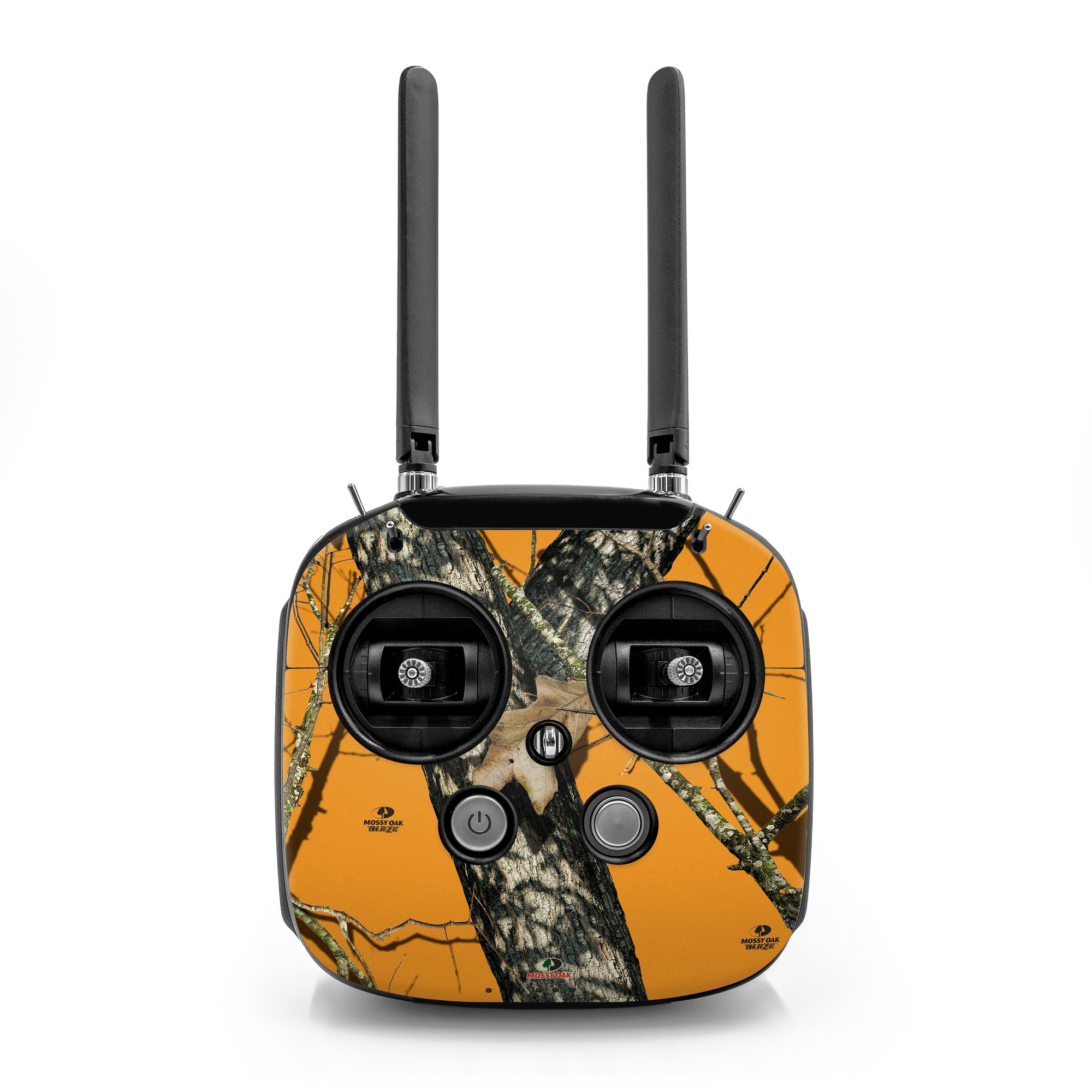 DJI FPV Remote Controller Mode 2 Skin design of Tree, Branch, Canoe birch, Woody plant, Plant, Leaf, Adaptation, Wildlife, Trunk, Birch family, with green, black, gray, red colors