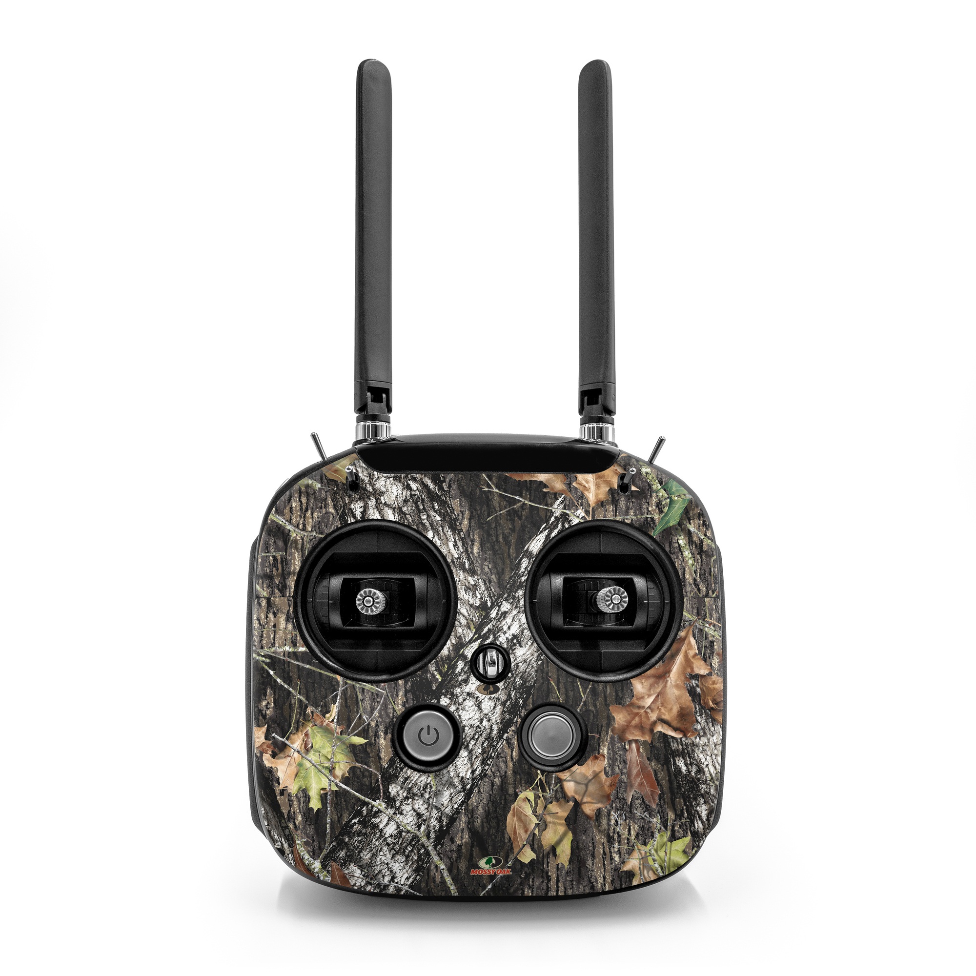 DJI FPV Remote Controller Mode 2 Skin design of Leaf, Tree, Plant, Adaptation, Camouflage, Branch, Wildlife, Trunk, Root, with black, gray, green, red colors
