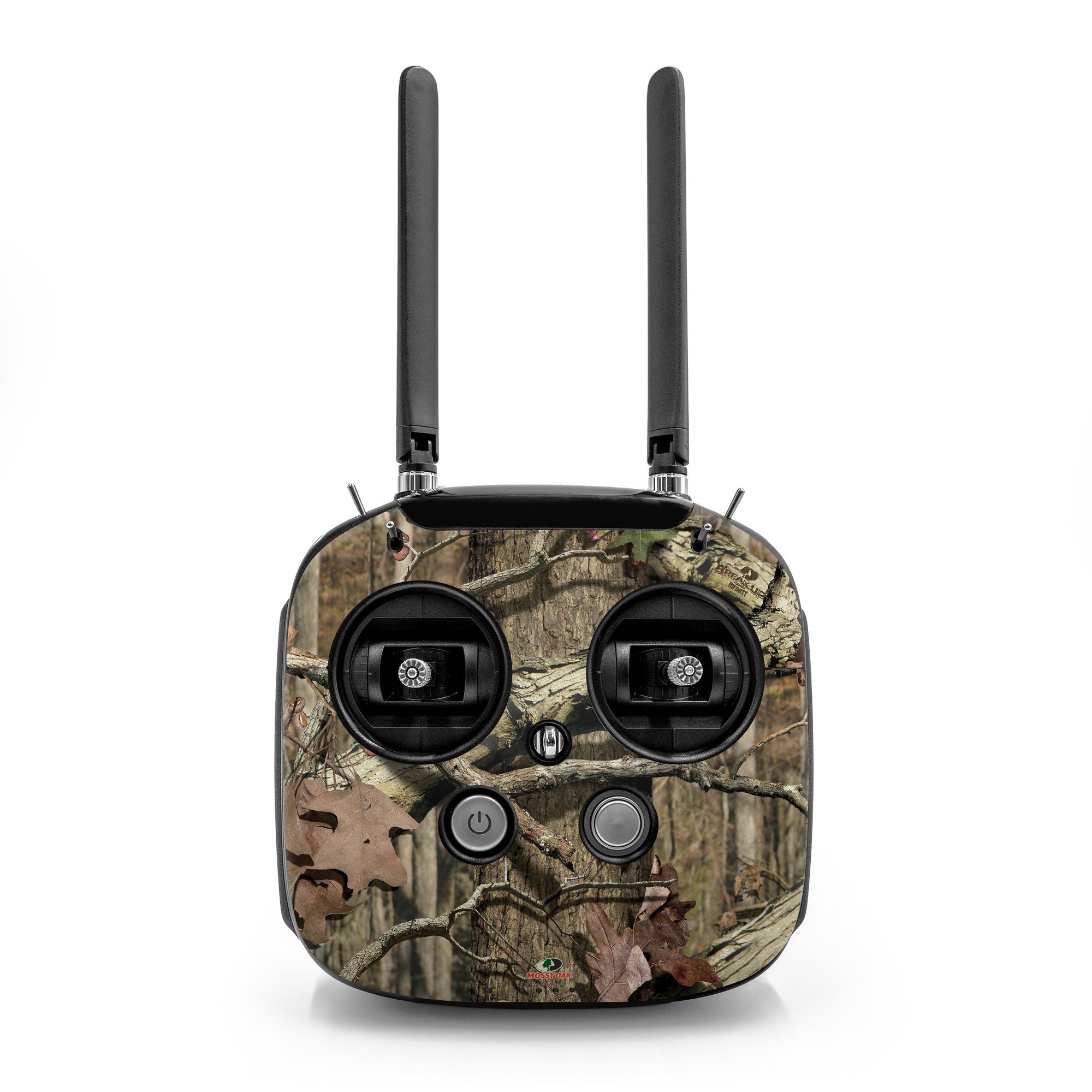 DJI FPV Remote Controller Mode 2 Skin design of Tree, Military camouflage, Camouflage, Plant, Woody plant, Trunk, Branch, Design, Adaptation, Pattern, with black, red, green, gray colors