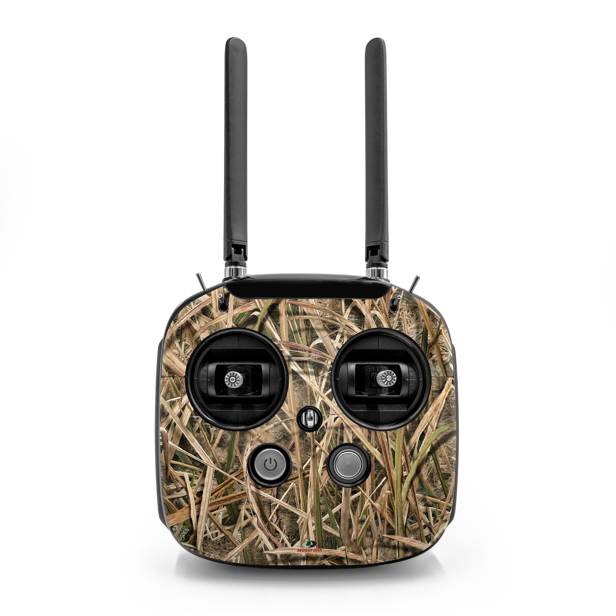 DJI FPV Remote Controller Mode 2 Skin design of Grass, Straw, Plant, Grass family, Twig, Adaptation, Agriculture, with black, green, gray, red colors