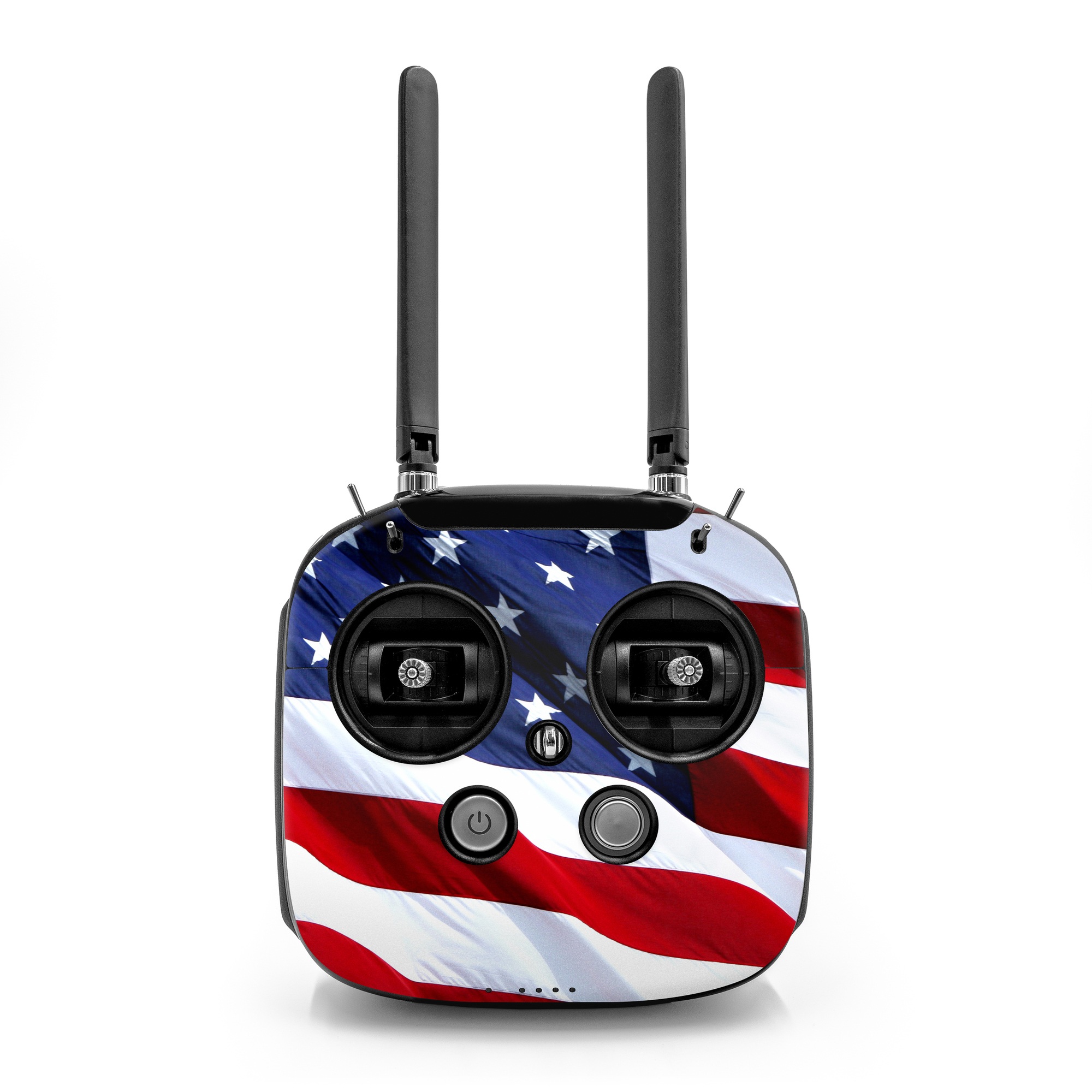 DJI FPV Remote Controller Mode 2 Skin design of Flag, Flag of the united states, Flag Day (USA), Veterans day, Memorial day, Holiday, Independence day, Event, with red, blue, white colors