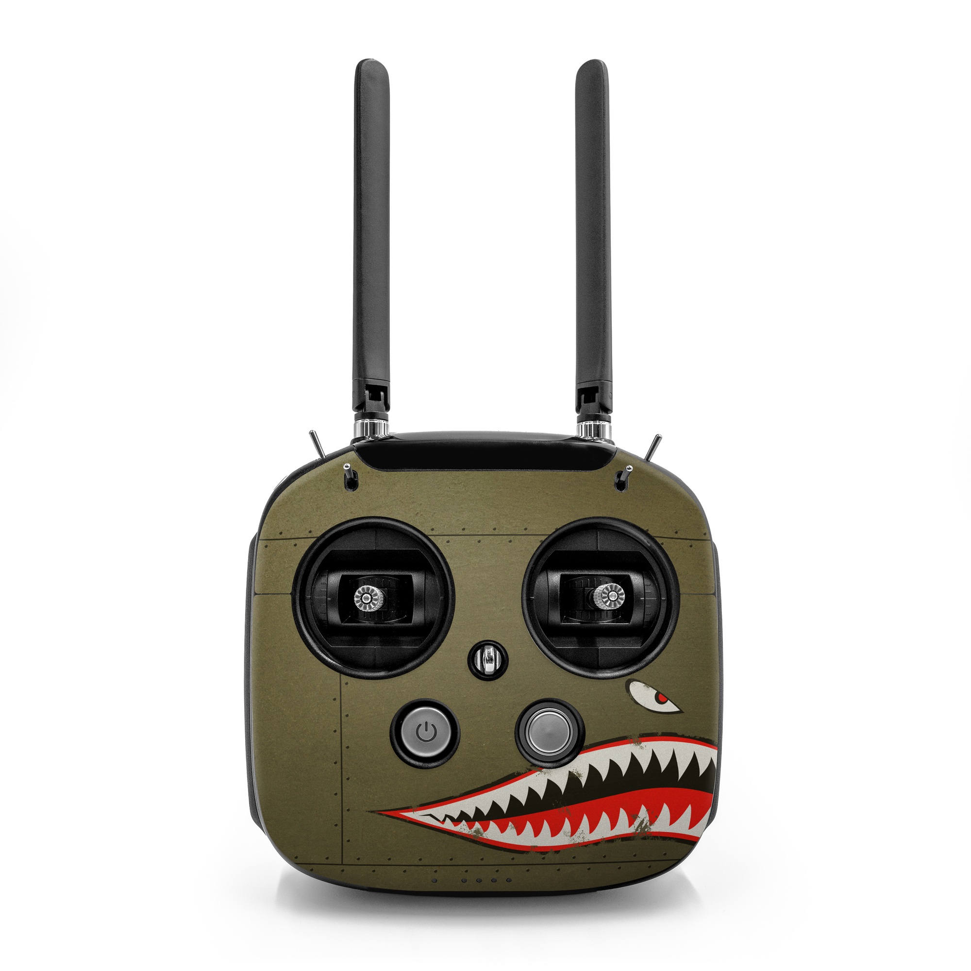 DJI FPV Remote Controller Mode 2 Skin design of Red, Leaf, Plant, Illustration, Art, Carmine, Graphics, Perennial plant, with black, red, gray colors