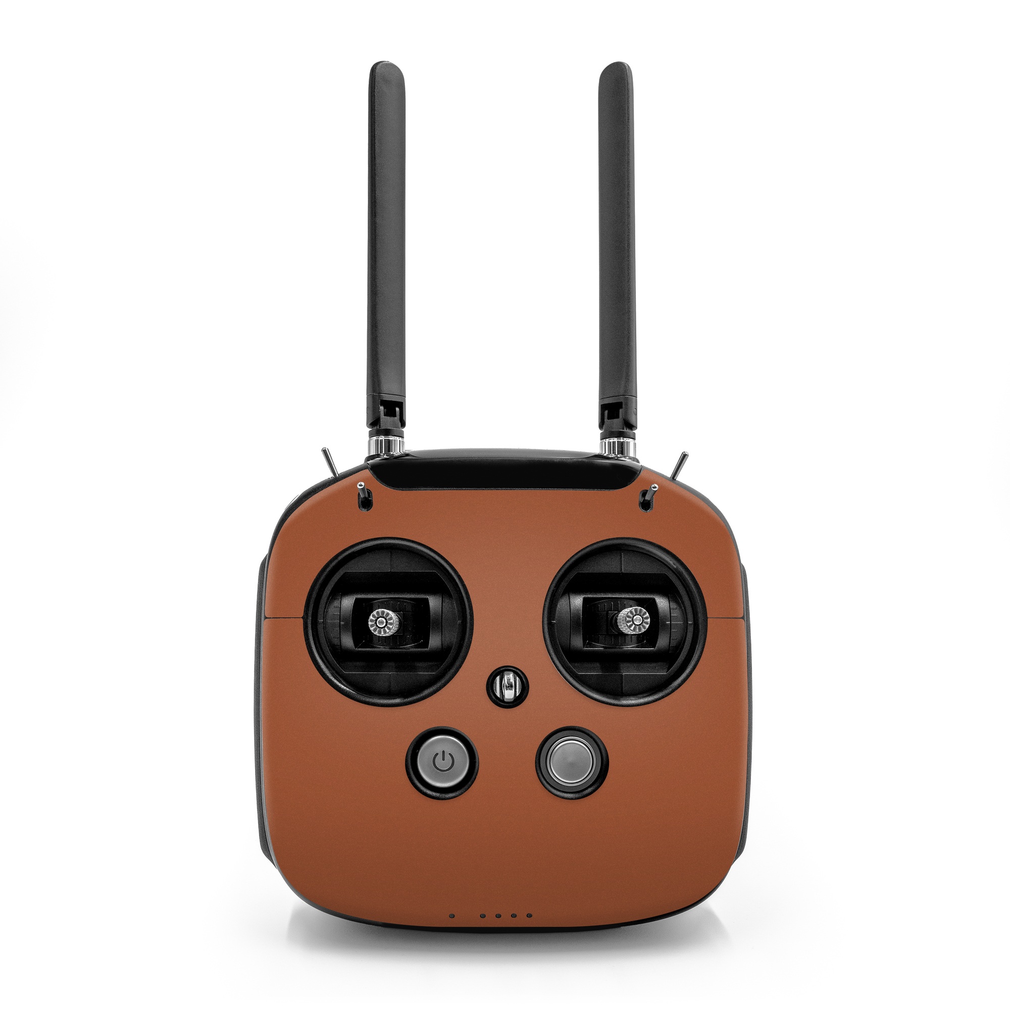 DJI FPV Remote Controller Mode 2 Skin design of Brown, Amber, Font, Pattern, Peach, Event, Magenta, Carmine, Tints and shades, Circle, with brown, orange colors