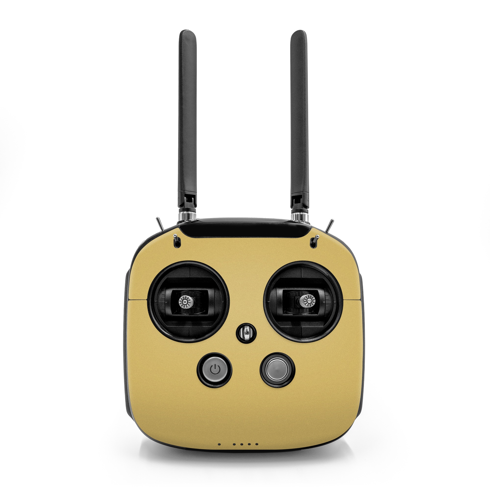 DJI FPV Remote Controller Mode 2 Skin design of Brown, Amber, Beige, Pattern, Peach, Font, Tints and shades, Event, Rectangle, Circle, with yellow colors
