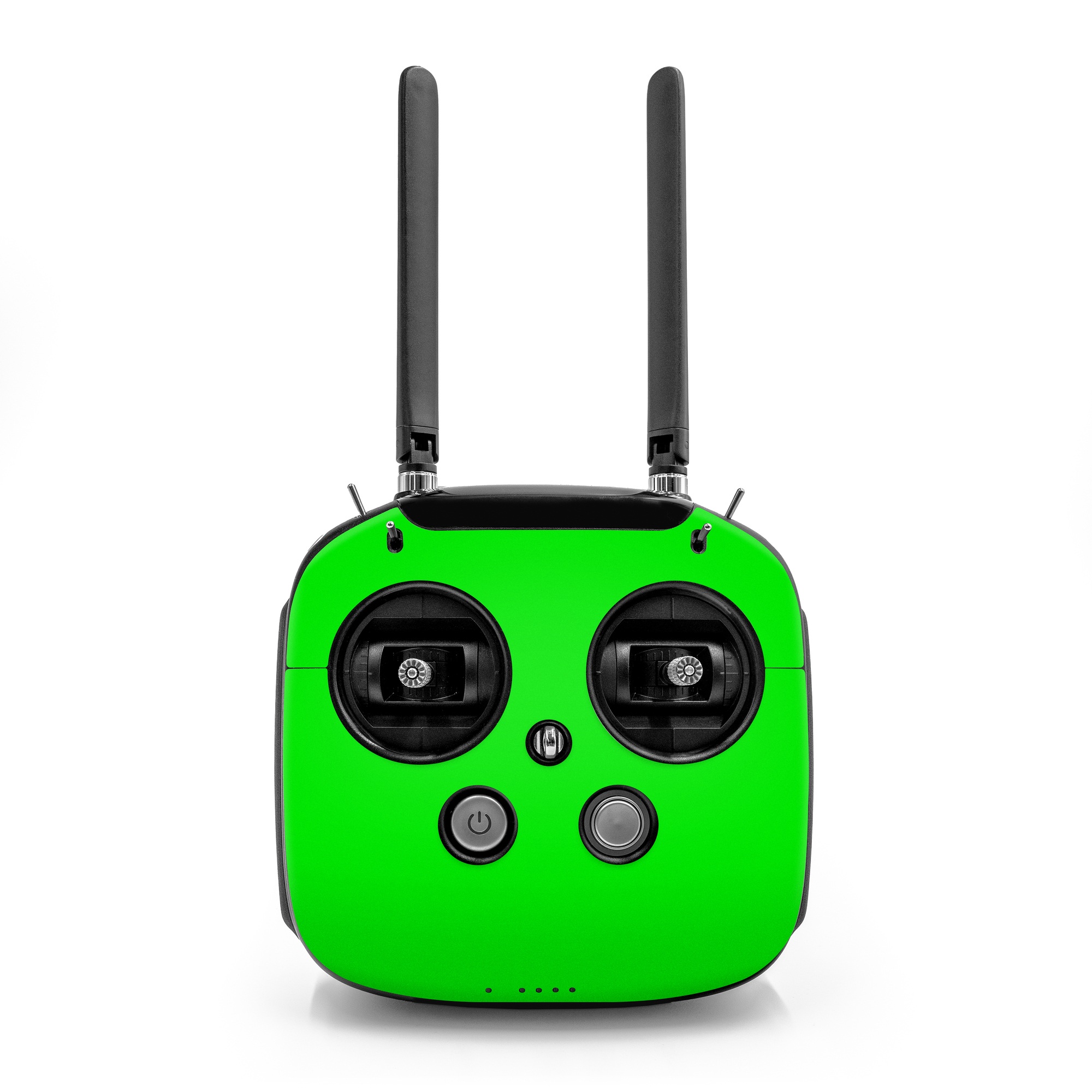 DJI FPV Remote Controller Mode 2 Skin design of Green, Rectangle, Baize, Table, Font, Electric blue, Pattern, Symmetry, Magenta, Circle, with green colors