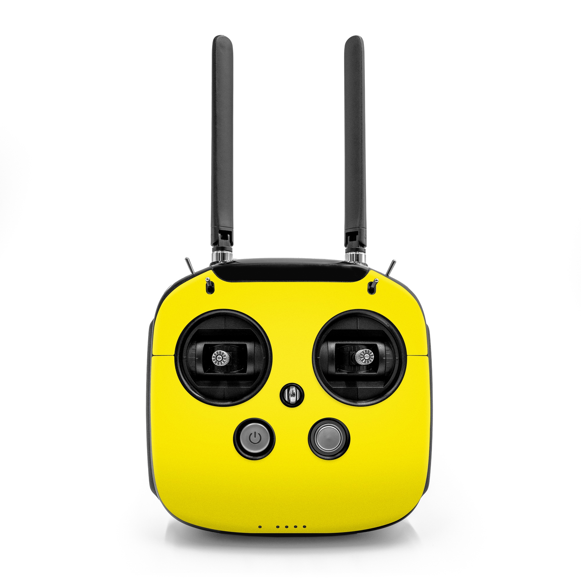 DJI FPV Remote Controller Mode 2 Skin design of Green, Yellow, Orange, Text, Font, with yellow colors