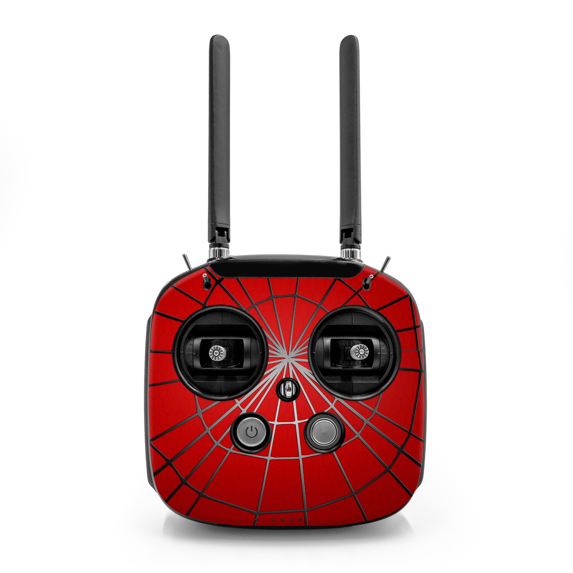 DJI FPV Remote Controller Mode 2 Skin design of Red, Symmetry, Circle, Pattern, Line, with red, black, gray colors