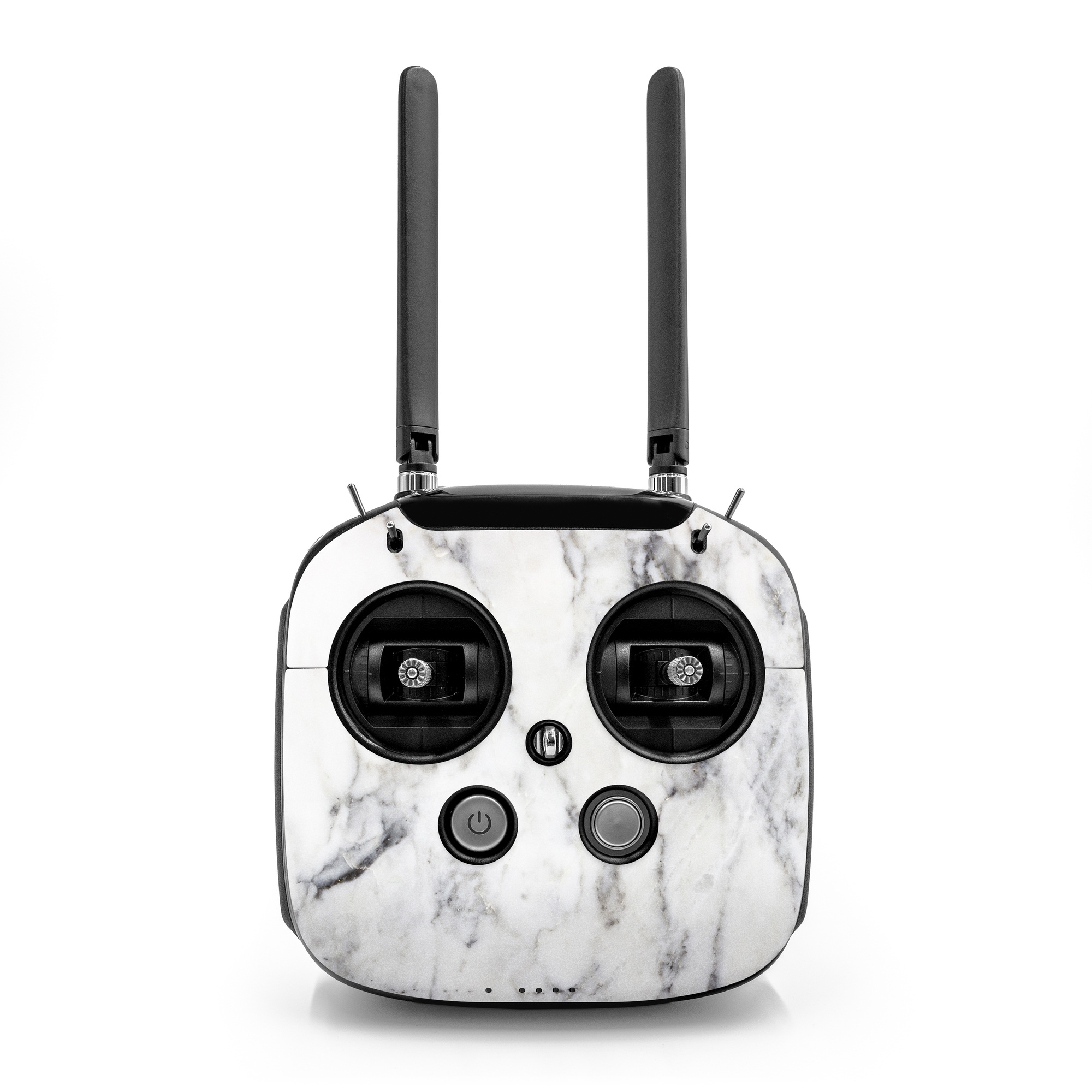 DJI FPV Remote Controller Mode 2 Skin design of White, Geological phenomenon, Marble, Black-and-white, Freezing, with white, black, gray colors
