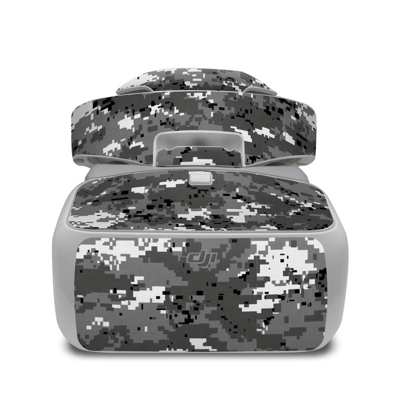 DJI Goggles Skin design of Military camouflage, Pattern, Camouflage, Design, Uniform, Metal, Black-and-white with black, gray colors