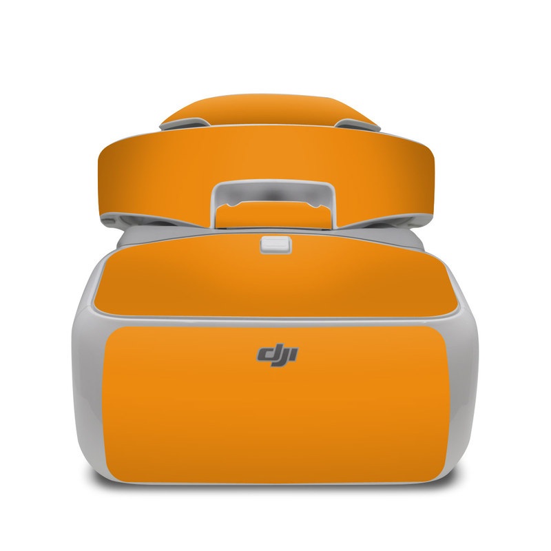 DJI Goggles Skin design of Orange, Yellow, Brown, Text, Amber, Font, Peach with orange colors