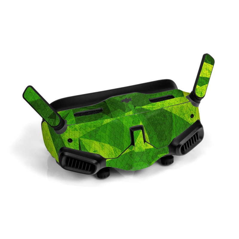 DJI Goggles 2 Skin design of Green, Pattern, Leaf, Design, Illustration, with green colors