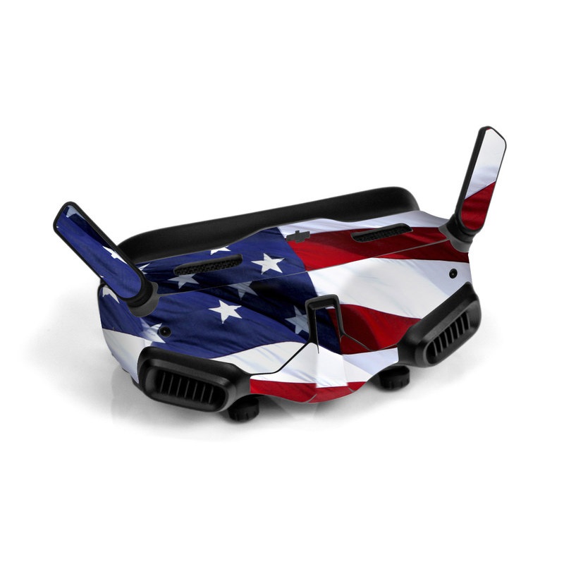 DJI Goggles 2 Skin design of Flag, Flag of the united states, Flag Day (USA), Veterans day, Memorial day, Holiday, Independence day, Event, with red, blue, white colors