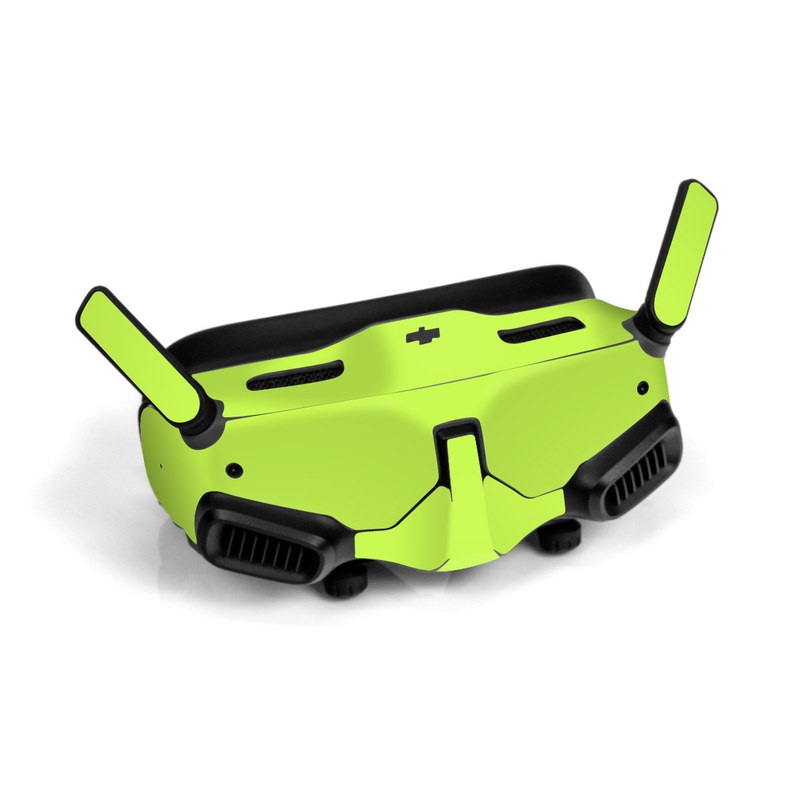 DJI Goggles 2 Skin design of Green, Yellow, Text, Leaf, Font, Grass, with green colors
