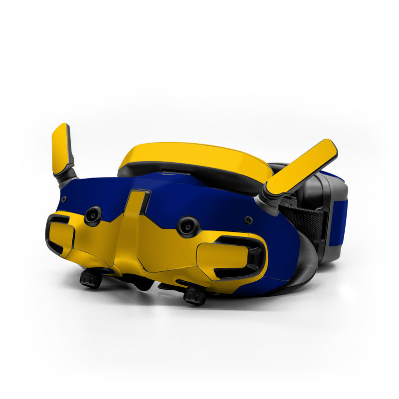 DJI Goggles 3 Skin design, with blue, yellow colors