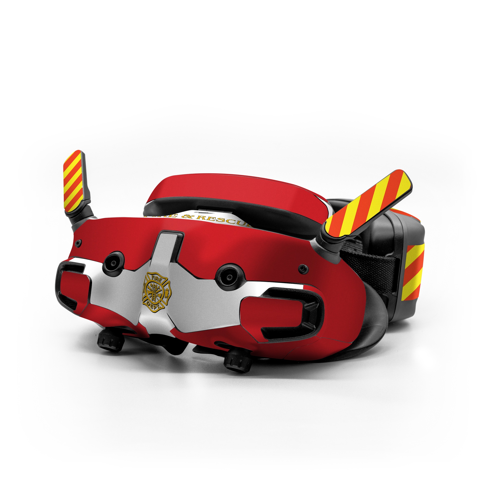 DJI Goggles 3 Skin design of Military rank, Flag, with white, red, yellow colors