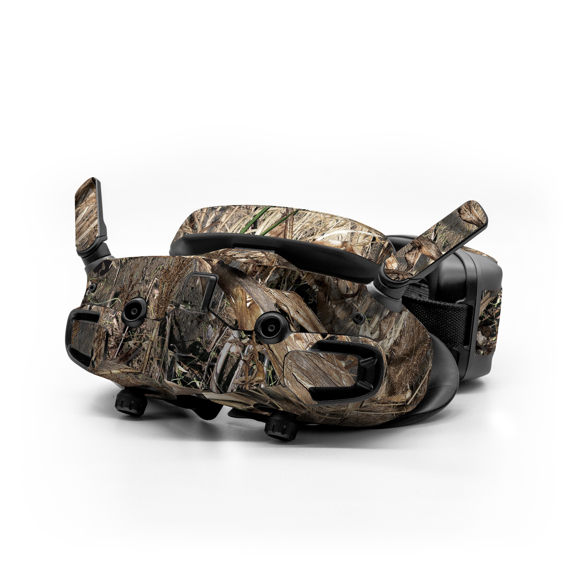 DJI Goggles 3 Skin design of Soil, Plant, with black, gray, green, red colors