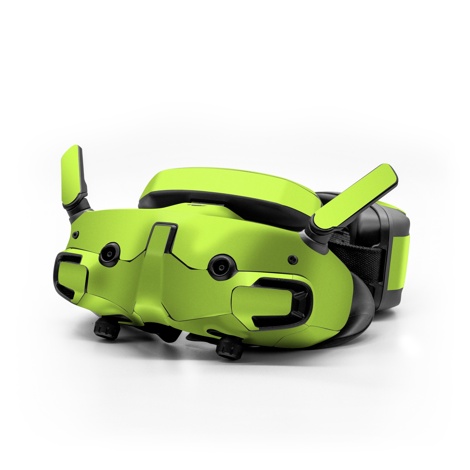 DJI Goggles 3 Skin design of Green, Yellow, Text, Leaf, Font, Grass, with green colors