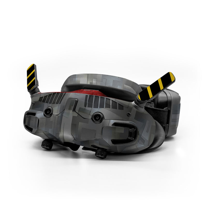 DJI Goggles 3 Skin design, with black, gray, red, white colors