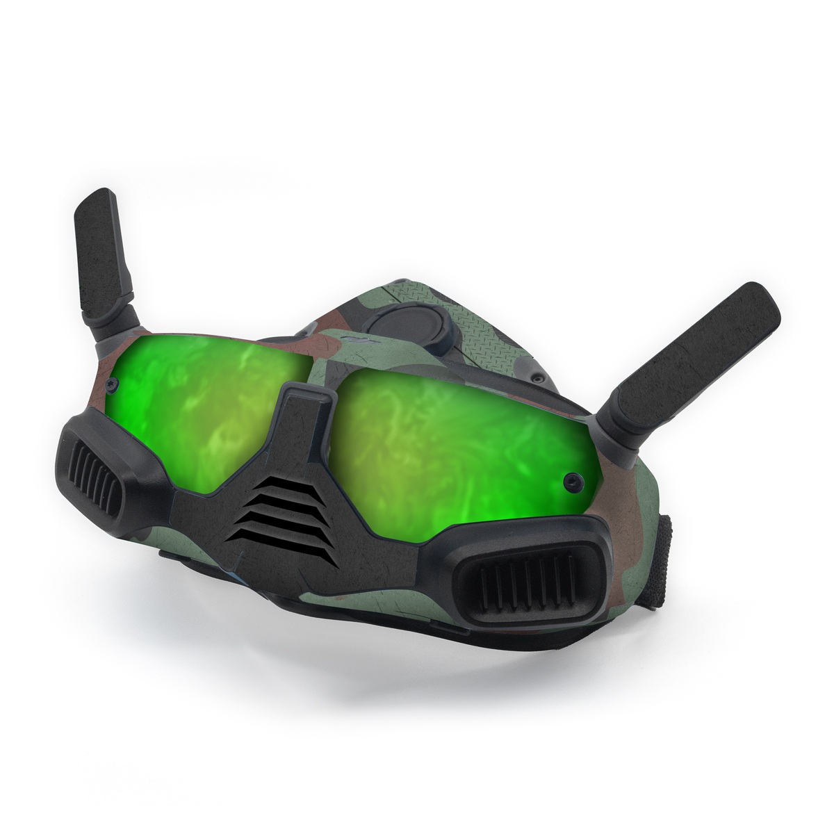 DJI Goggles Integra Skin design of Camouflage, Military camouflage, Military uniform, Military Person, Military, Flag, Marines, Army, with green, brown, white colors