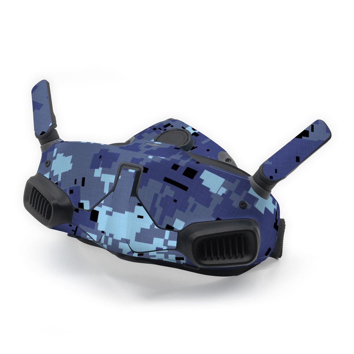 DJI Goggles Integra Skin design of Blue, Purple, Pattern, Lavender, Violet, Design, with blue, gray, black colors