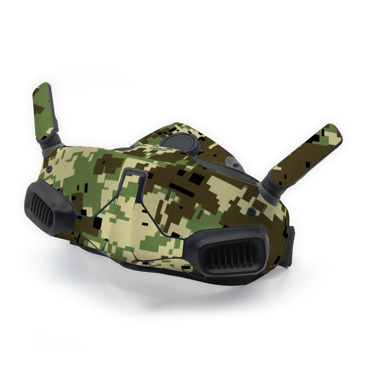 DJI Goggles Integra Skin design of Military camouflage, Pattern, Camouflage, Green, Uniform, Clothing, Design, Military uniform, with black, gray, green colors