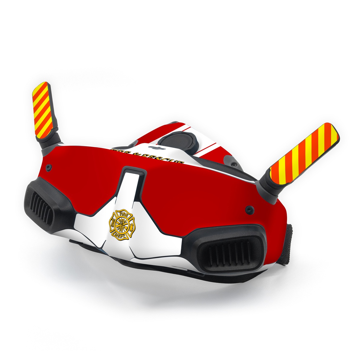 DJI Goggles Integra Skin design of Military rank, Flag, with white, red, yellow colors
