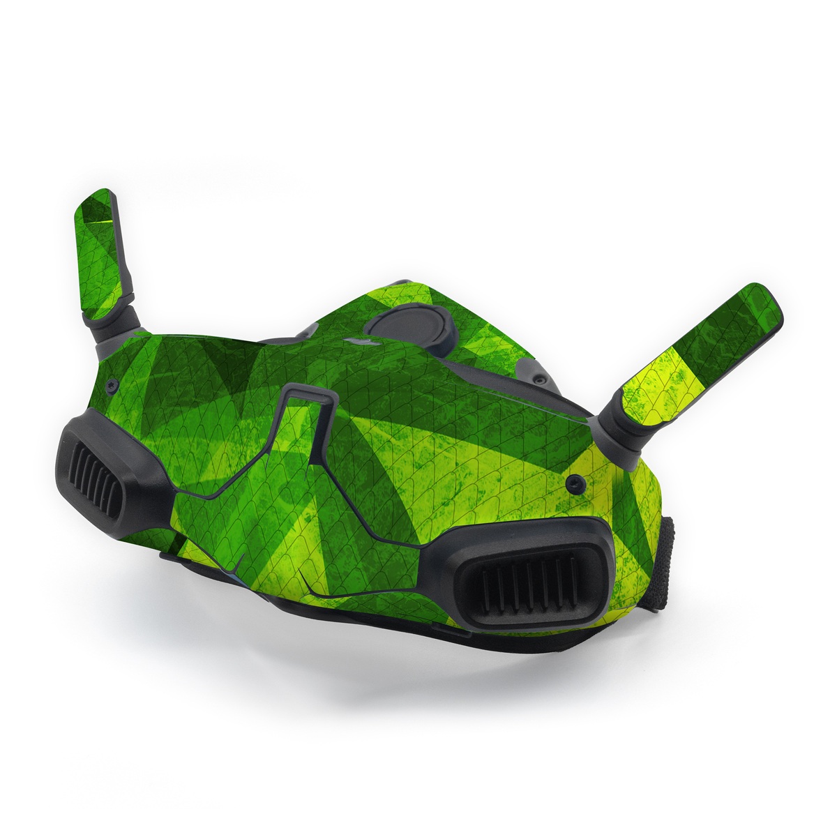 DJI Goggles Integra Skin design of Green, Pattern, Leaf, Design, Illustration, with green colors