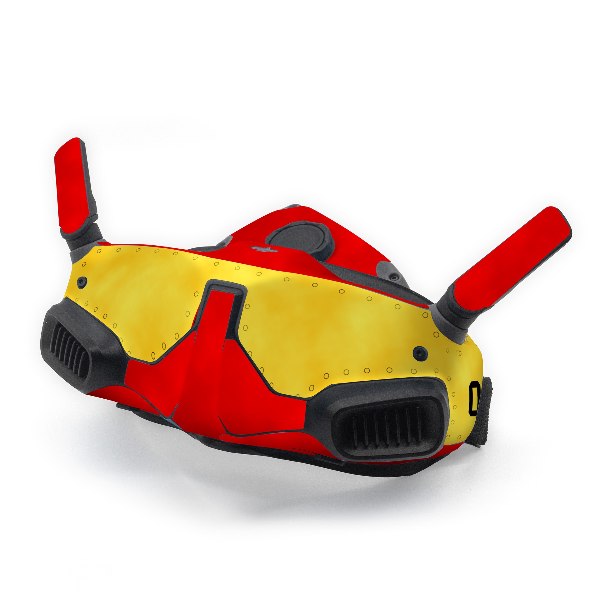 DJI Goggles Integra Skin design, with red, yellow, black colors