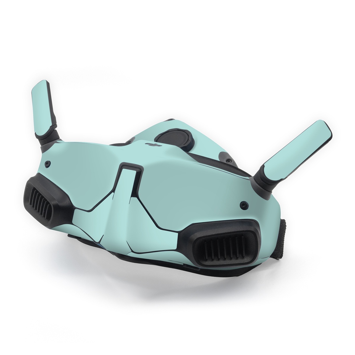 DJI Goggles Integra Skin design of Green, Blue, Aqua, Turquoise, Teal, Azure, Text, Daytime, Yellow, Sky, with blue colors