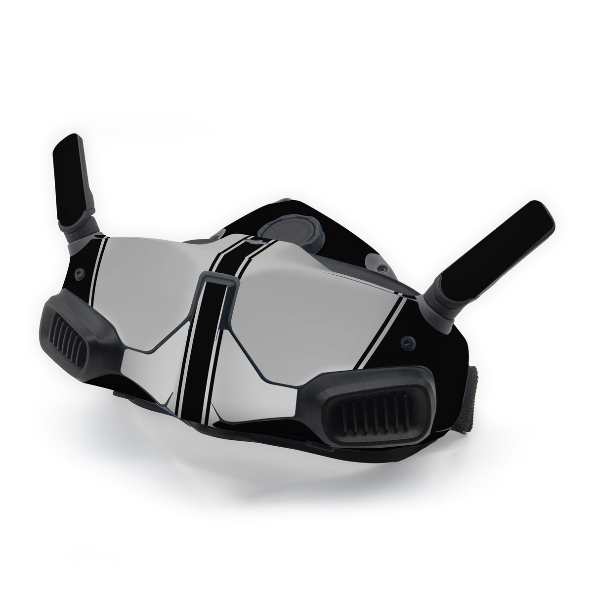 DJI Goggles Integra Skin design of Font, Architecture, Rectangle, with black, gray colors