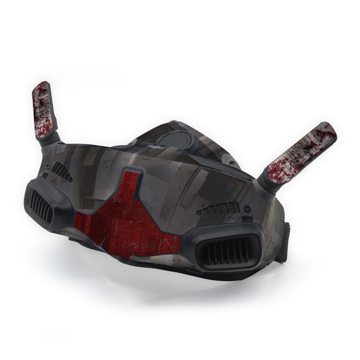 DJI Goggles Integra Skin design, with black, gray, red, white colors