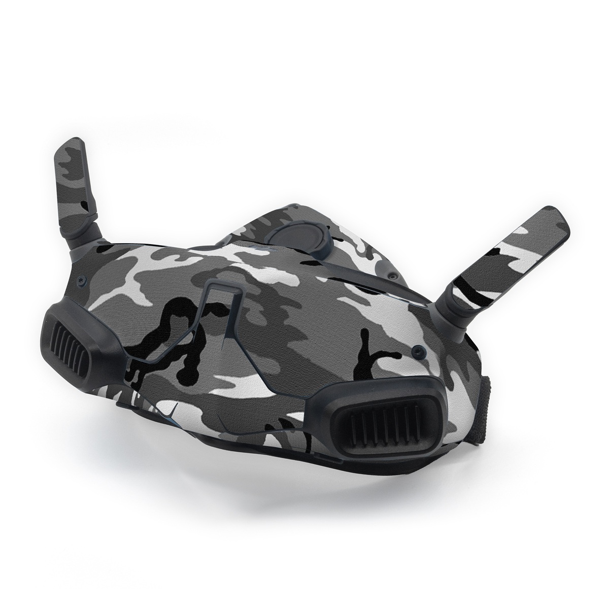 DJI Goggles Integra Skin design of Military camouflage, Pattern, Clothing, Camouflage, Uniform, Design, Textile, with black, gray colors