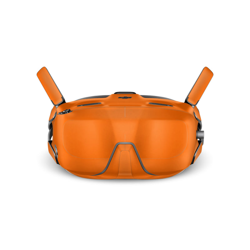 DJI Goggles N3 Skin design of Brown, Amber, Orange, Peach, Pattern, Magenta, Tints and shades, Font, Carmine, Event, with orange colors