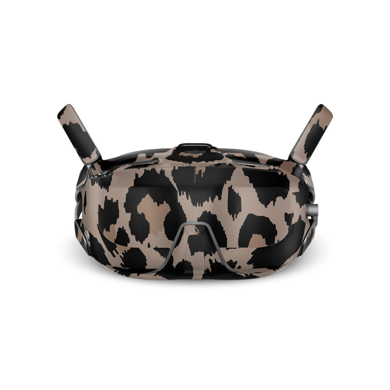 DJI Goggles N3 Skin design of Pattern, Brown, Fur, Design, Textile, Monochrome, Fawn, with black, gray, red, green colors