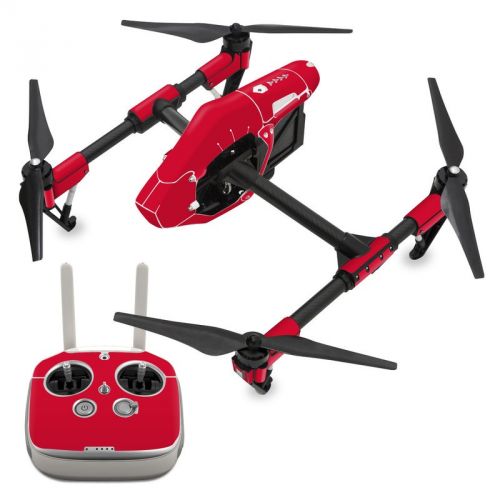 Solid State Red DJI Inspire 1 Skin
