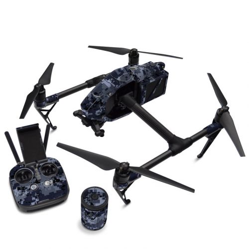 Digital Navy Camo DJI Inspire 2 Skin
