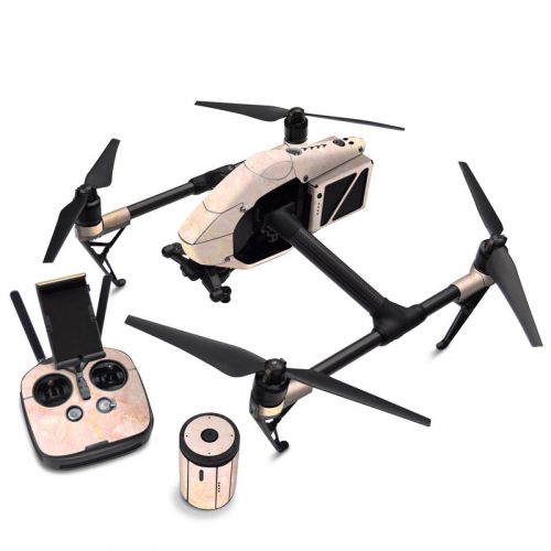 Rose Gold Marble DJI Inspire 2 Skin