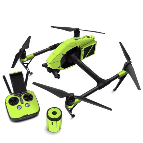 Solid State Lime DJI Inspire 2 Skin