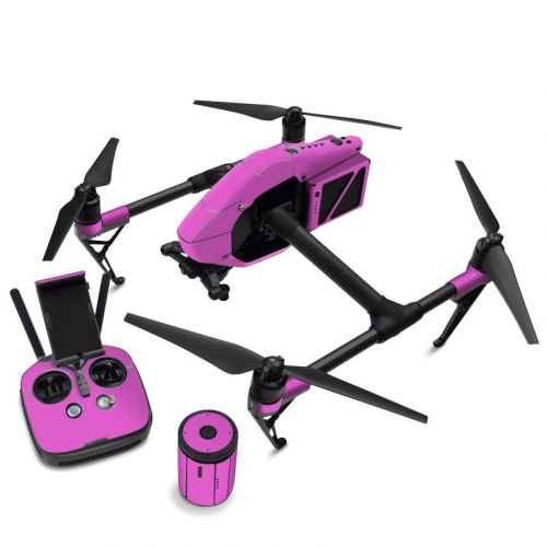 Solid State Vibrant Pink DJI Inspire 2 Skin