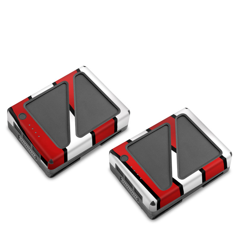 DJI Inspire 2 Battery Skin design of Bald eagle, Eagle, Bird, Bird of prey, Accipitridae, Beak, Accipitriformes, Sea eagle, Flag, with white, gray, blue, yellow, red colors